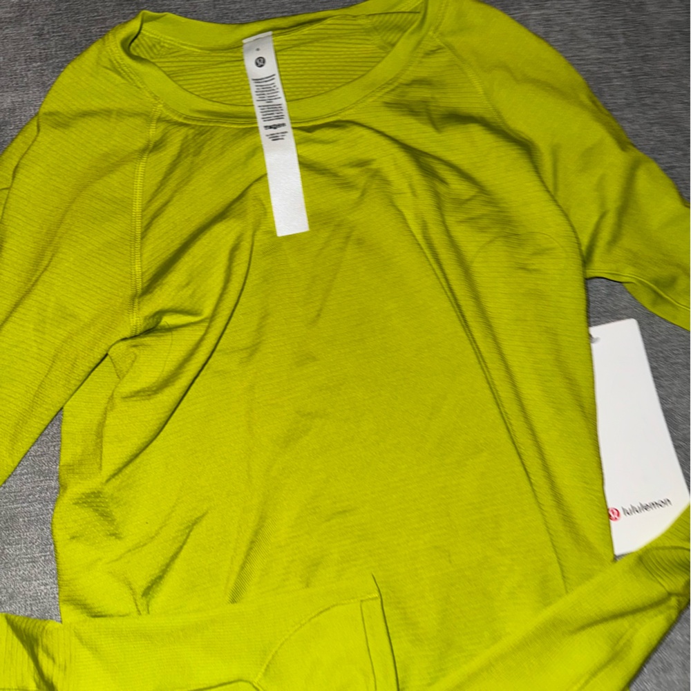 Lululemon Swiftly tech Lime Green Long Sleeve Top